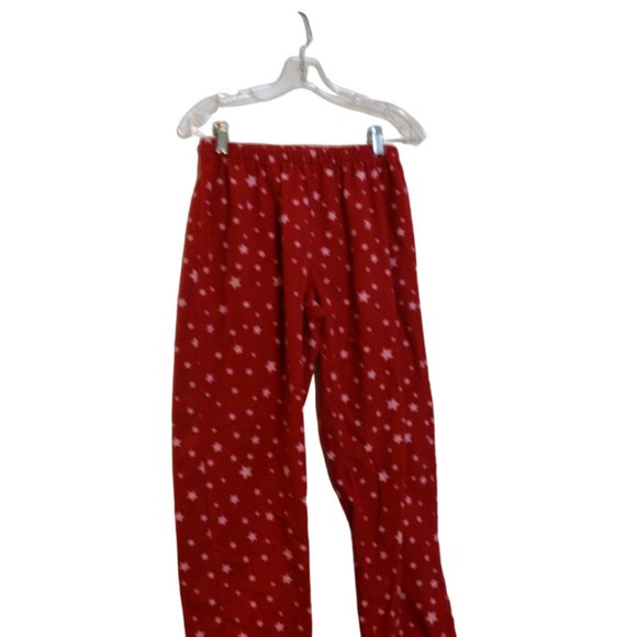 PajamaMania Cotton Two Pieces Set Long Sleeves Pants Red Pink Stars Pajama S - Picture 7 of 7